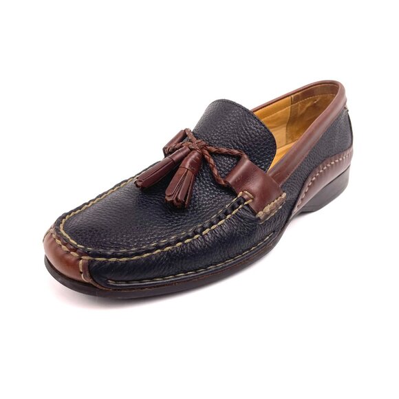 Johnston & Murphy Flex Tassel Loafers Sheepskin Insole Size 9M Made in Brazil - Picture 4 of 13
